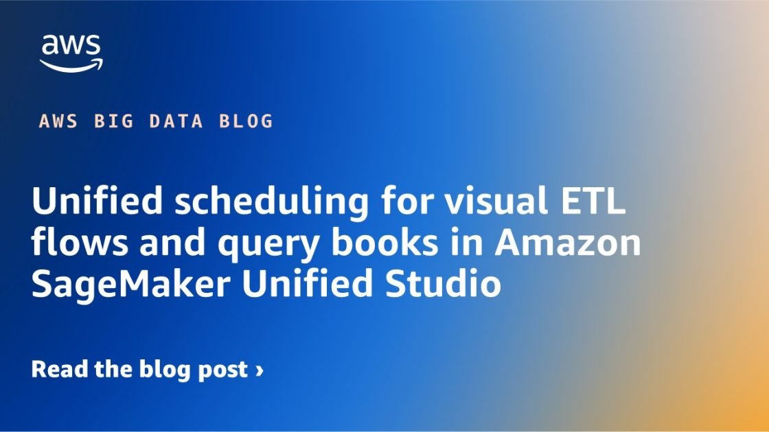 United Planning for Visual Flows of ETLs and books books in Amazon Sagemaker Unified Studio | Amazon Web Services