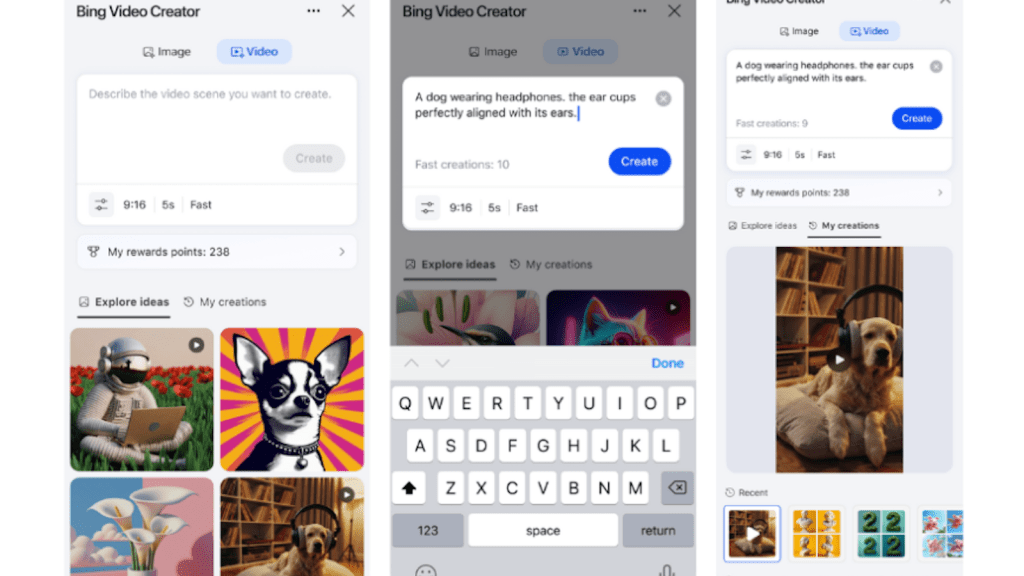 Openai's Sora is now available for free to all users via Microsoft Bing Video Creator on Mobile